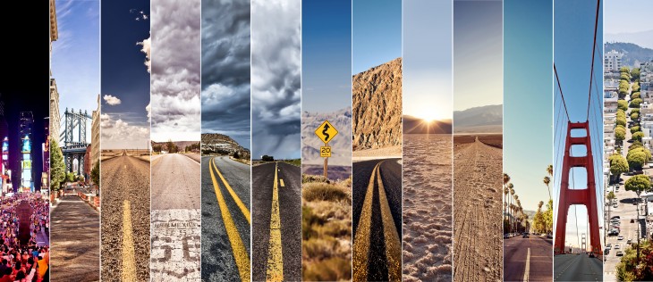 Rutas de Estados Unidos terrestres